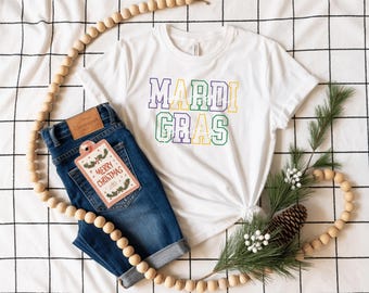 Mardi Gras Shirt, New Orleans Carnival Tee, Fat Tuesday Outfit, Mardi Gras Festival T Shirt, Louisiana Party Top