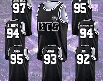Custom BTS Basketball Jersey for Teen Girl Women Men, Personalized Kpop Tank Top Jersey, 2026 World Tour Concert Jersey Shirt for Fans Gift