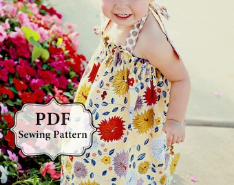 PDF Easy Halter Dress & Top Sewing Pattern Dress Sizes 3m-5T and Girls Top Sizes 5-11 INSTANT DOWNLOAD
