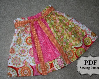 PDF Simple Skirt Pattern sizes 3 month - 10 years INSTANT DOWNLOAD