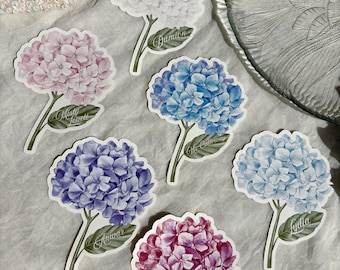 Custom Hydrangea Wedding Place Cards, Personalized Name Cards, RSVP Enclosure