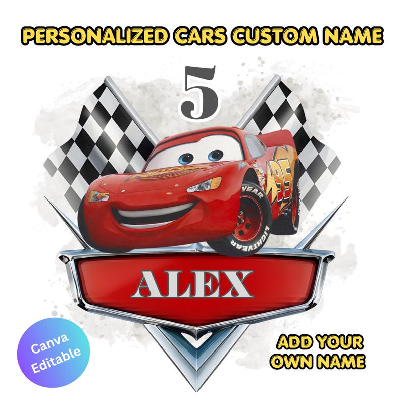 Personalized Cars Custom PNG-SVG Logo,car Original Birthday Sublimation ...