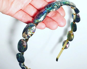 Abalone Shell Headband, for weddings, parties, special occasions