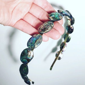 Abalone Shell Headband, for weddings, parties, special occasions image 2