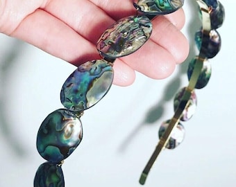 Abalone Shell Headband, for weddings, parties, special occasions