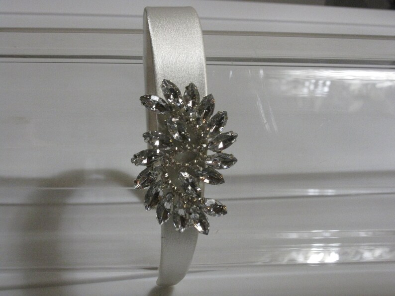 Ivory with Rainbow Crystals Headband
