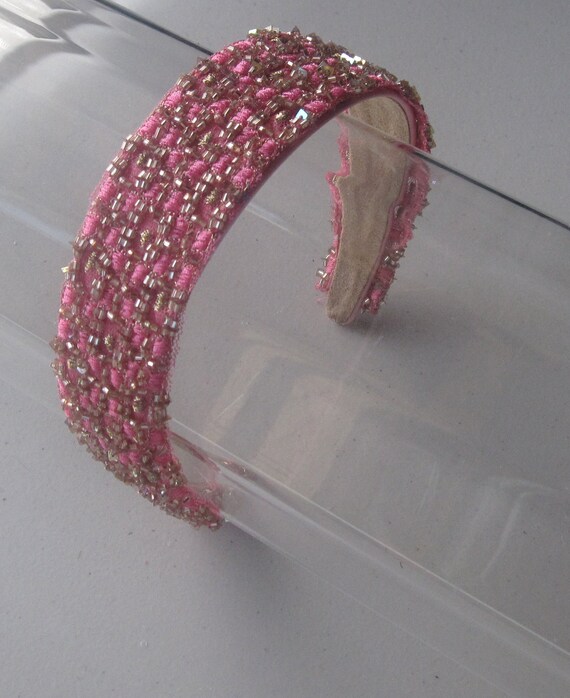 Pink and Silver Jeweled Headband Amazon.com : Gmmidea Silver Diamond Rhinestone Headbands for  main image 3