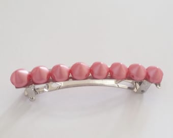 Candy Pink Spikes French Barrette, for weddings, parties, and special occasions