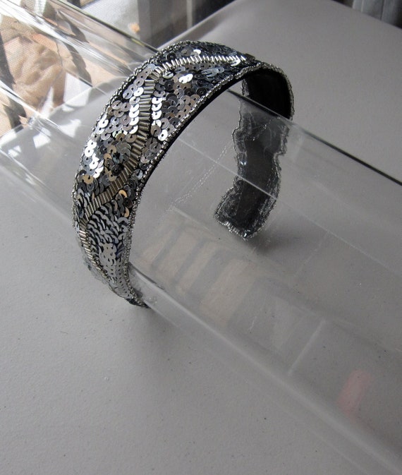 Retail Elegant Silver Beaded Headbands Silver Bead Headband - Etsy main image 4