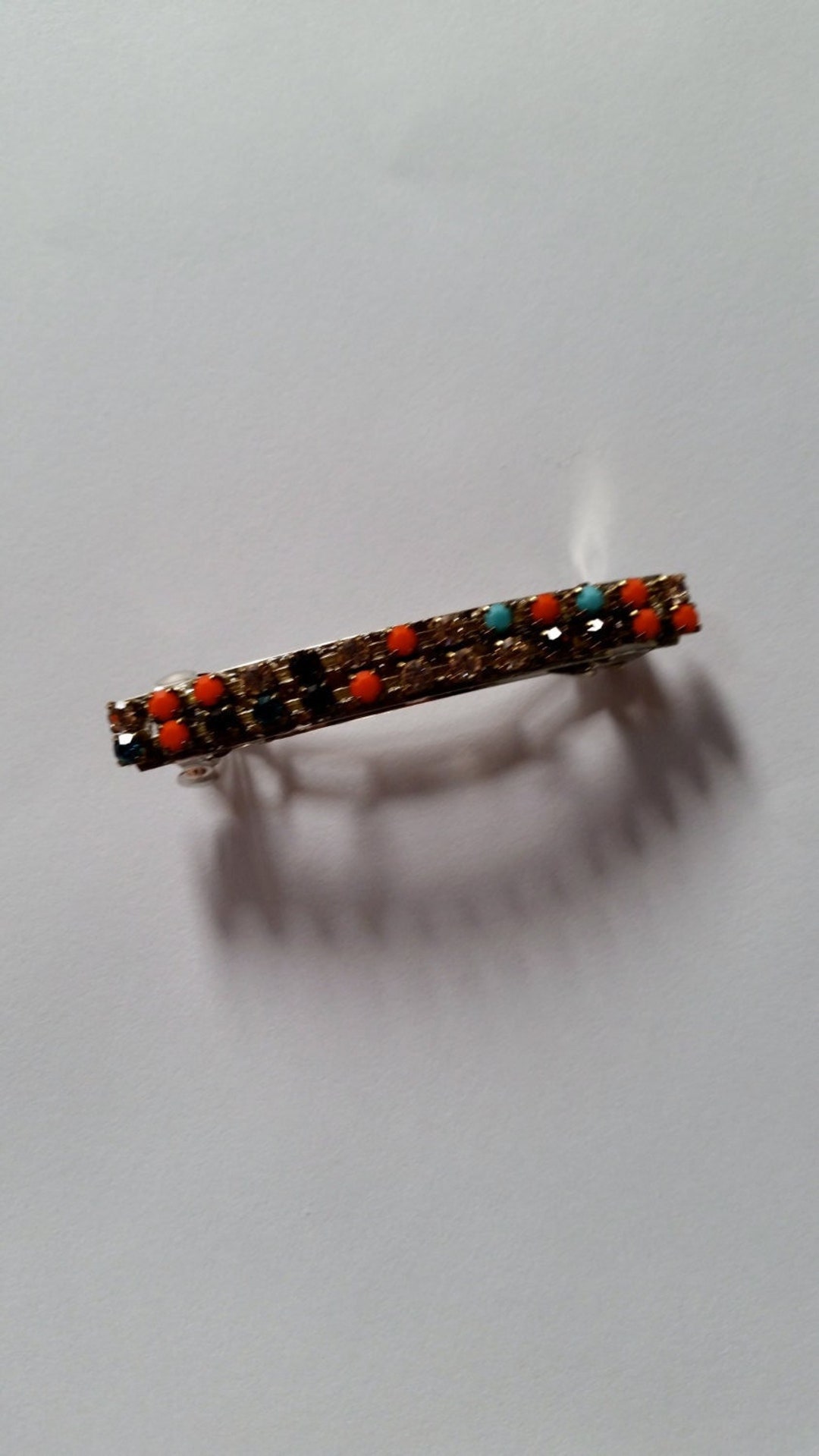 Multi-color Crystal Chain French Barrette, for Weddings, Parties ...