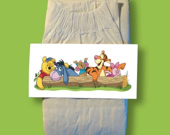 Rubans adhésifs pour couches ABDL « Créatures forestières »