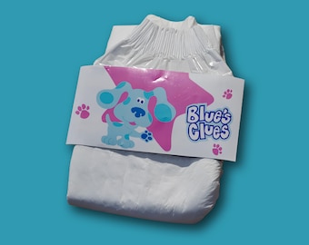 ABDL Diaper Tapes “Blue Pup”