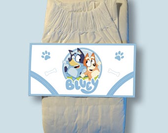 Rubans adhésifs pour couches ABDL « Chiots bleus »