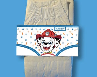 ABDL Diaper Tapes “Firefighter Pup”