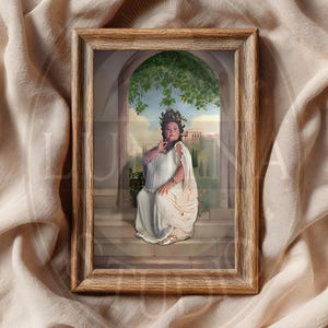 Retrato artístico de la Dama Gorda, decoración de la Escuela de Magia (descarga digital)
