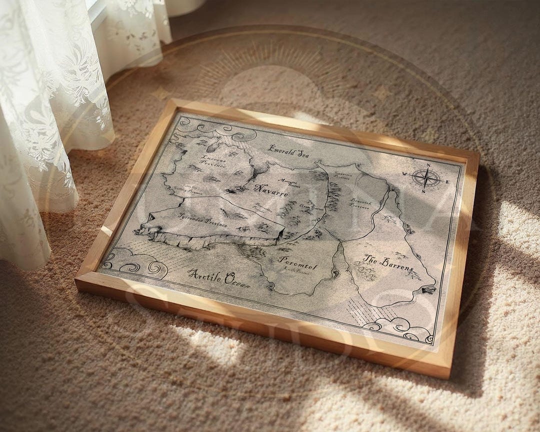 Fourth Wing Map Poster, Basgiath War College, Dragon Rider Art (digital ...