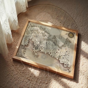 The Continent Map Art Print, Witcher World, Fantasy Kingdom (Digital Download)