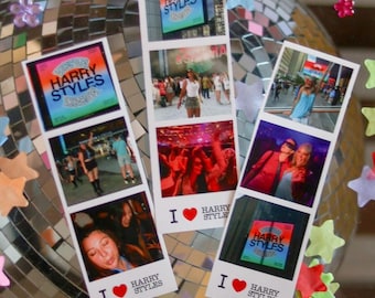 Custom HS Inspired Photo Strip NYC Subway Together Together I Heart HS Concert Keepsake Personalized Photo Booth Strip