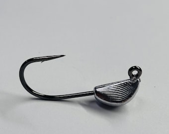 Sheepshead-spanmallen – 10 pak jigkoppen voor bodemvissen, mustadhaken, ongeverfd