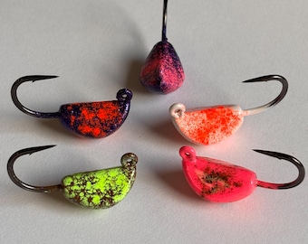 5 pack 1/4 oz Sheepshead/Tog jigs, assorted colors, Pile driver jigs