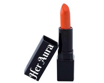 Satin Lipstick - Deep Orange (Matte)
