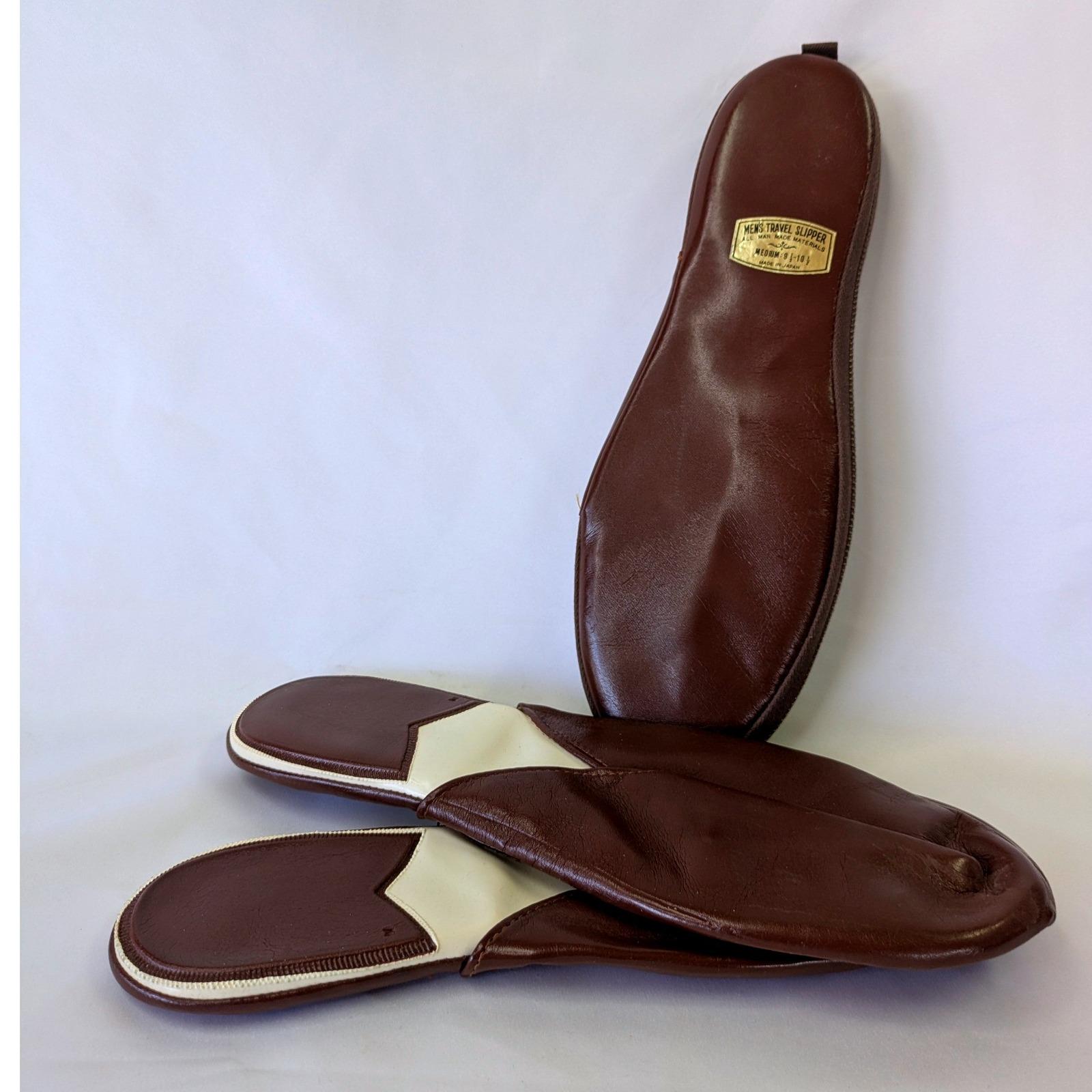 Mens Vintage Leather Slippers - Etsy display picture 2