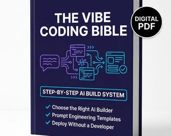 Guía de desarrollo de IA de Vibe Coding Bible: Sistema paso a paso para quienes no saben programar: crea aplicaciones sin programar - PDF digital