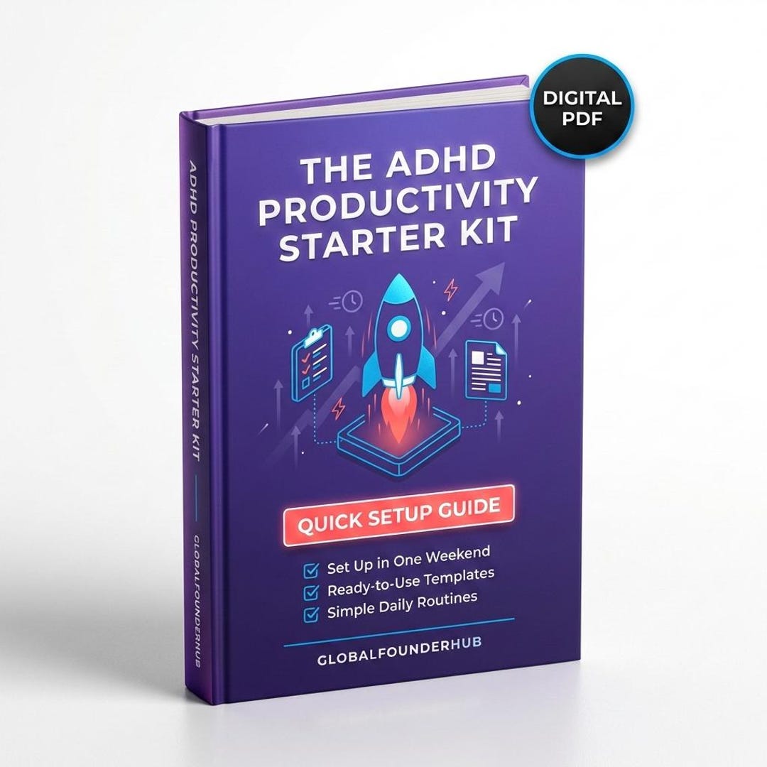 ADHD Starter Kit PDF – Quick Setup, Templates, Checklists & Daily ...