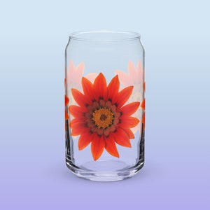 Sunflower glass, 70s, cottage, floral, 1970s, vintage, retro