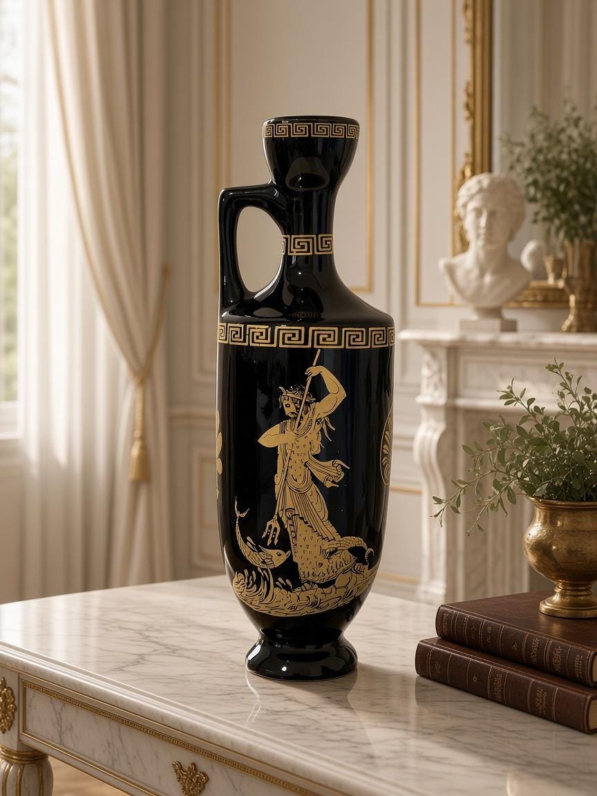Greek 24k Gold Vase - Etsy