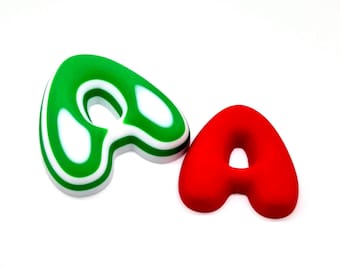 Bubble Letters  - 3D Printed Sign Wall Decor - Modern Signage Decor - Personalized Initials - Nursery Letter