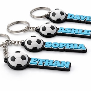 Personalized Soccer Sports Bag Tag Keychain, Custom Name Backpack Tag, 3D Print Team Gift
