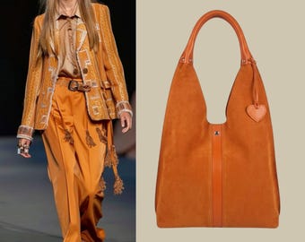 Soft Leather Hobo Bag, Minimalist Shoulder Bag, Slouchy Leather Tote, Large Tote Bag, Women's Leather Purse. Women's Linda Shopper Bag