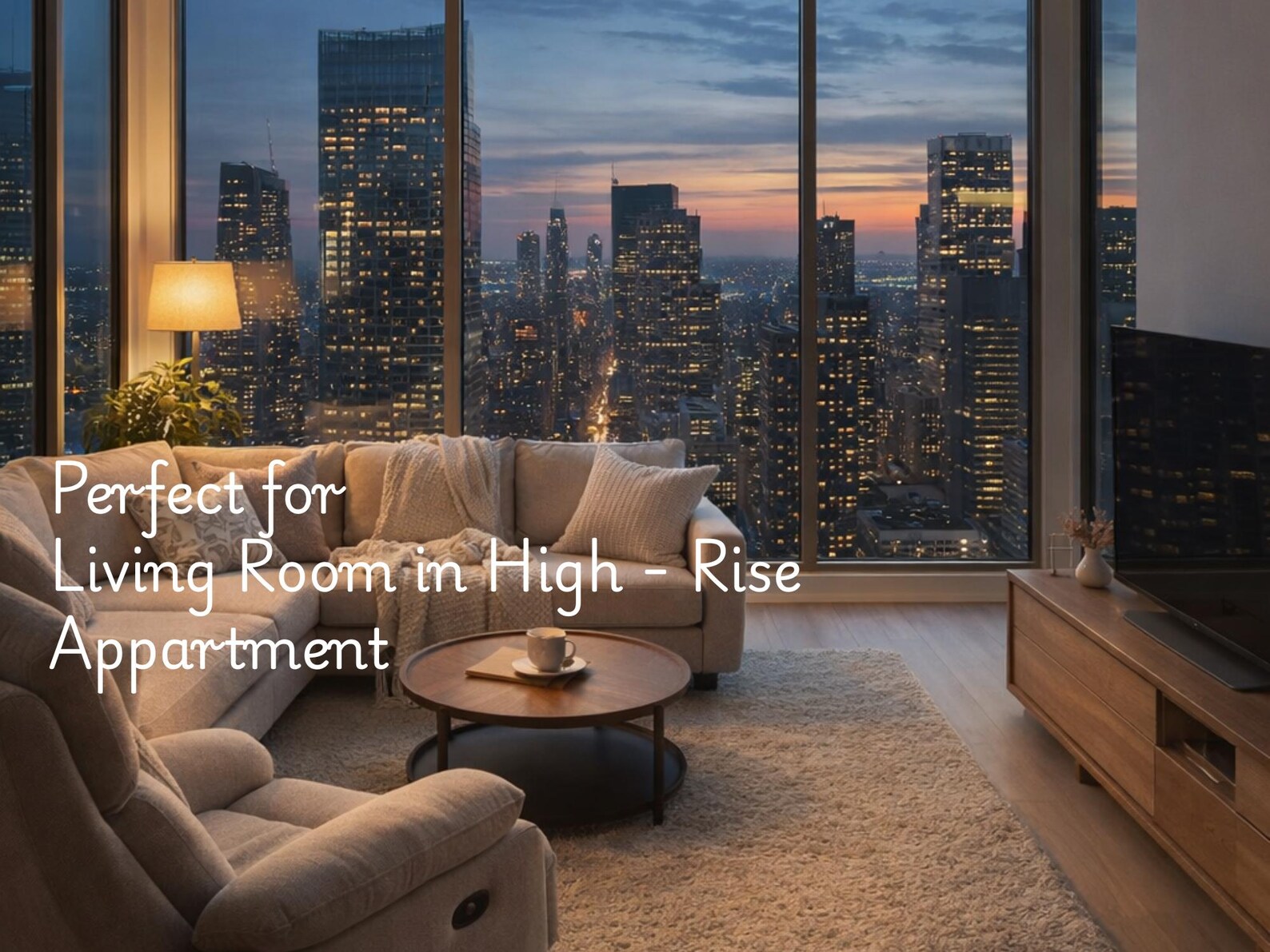 High Rise Living With Modern Keyless Entry Reference: Cozy High Rise Living Room Wall Art Modern Apartment Interior