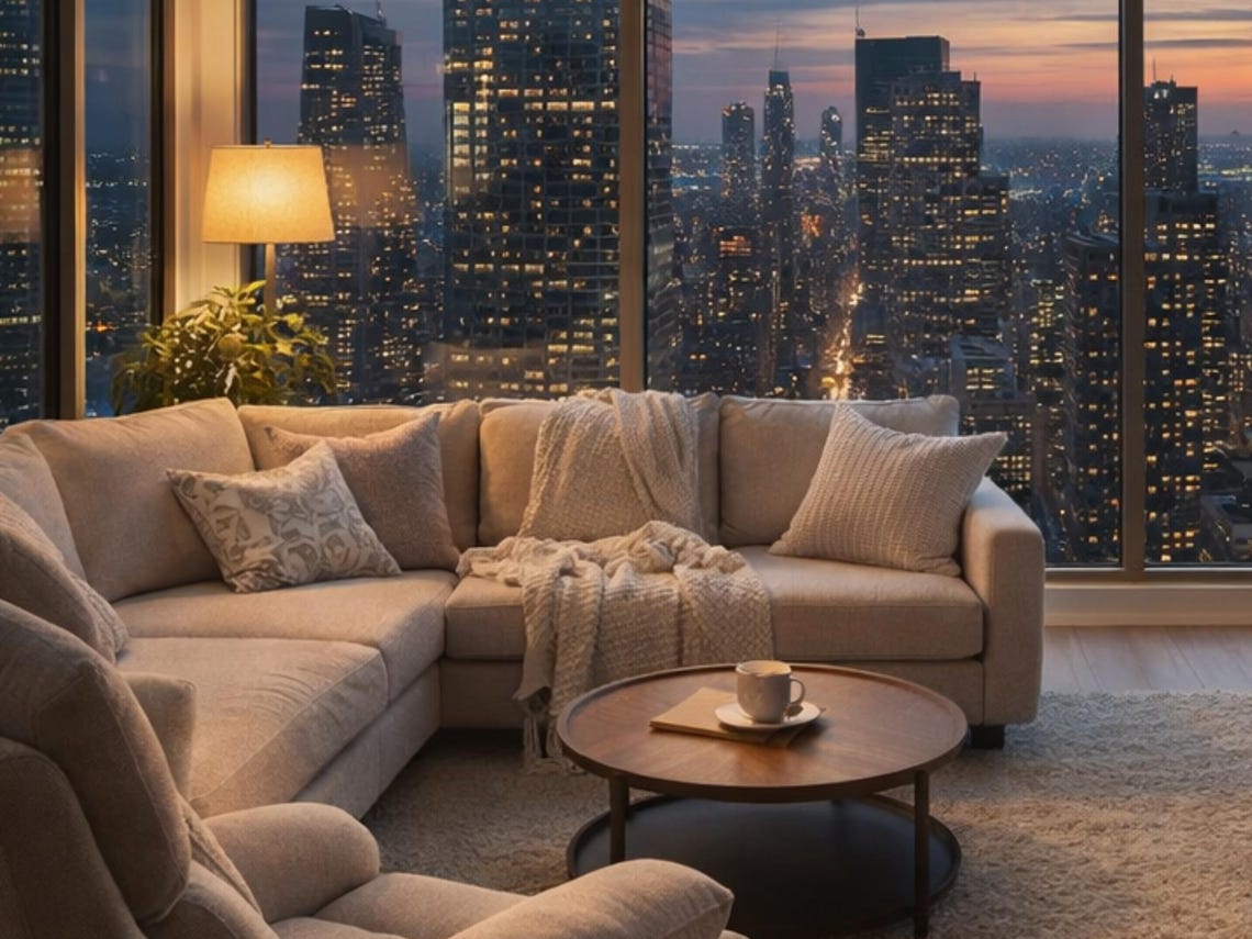 Thumbnail for Cozy High Rise Modern Living Room Decor