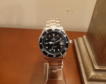 Brandneue schwarze Automatik-Herrenuhr