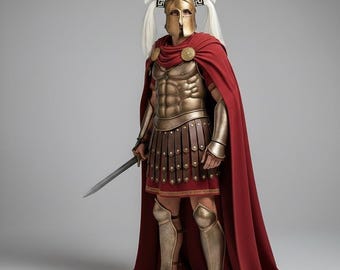 Handmade Spartan Armor Suit: Steel, Leather, RenFair LARP Cosplay