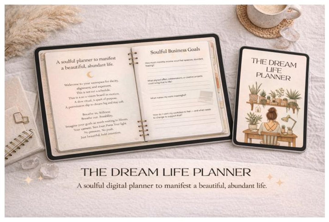 The Dream Life Planner Digital Printable Journal - Etsy