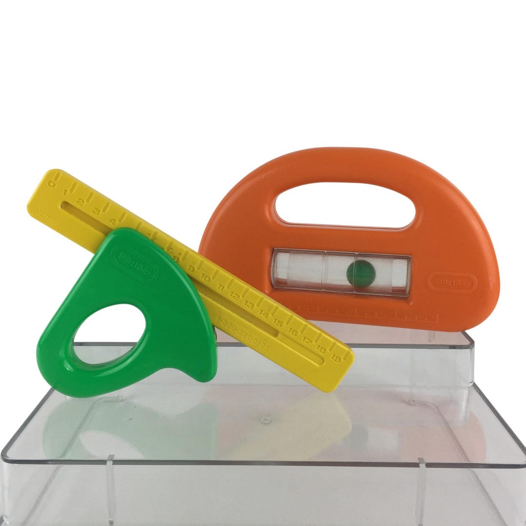 Slidescale Little Tikes Hand Tool Slide Scale Ruler Level Construction Pretend ...