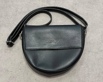 Valentino Spa Womens Black Shoulder Bag Logo Vintage Y2K Luxury Avant Garde