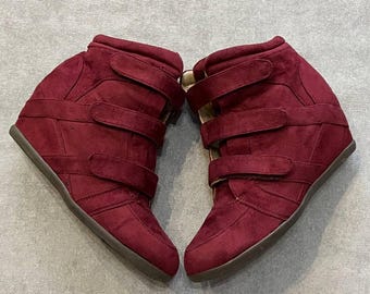 ¡ESTILO ISABEL MARANT! Talla 41, Zapatillas altas de lujo Saint Black para mujer, edición limitada Y2K, talla 41.