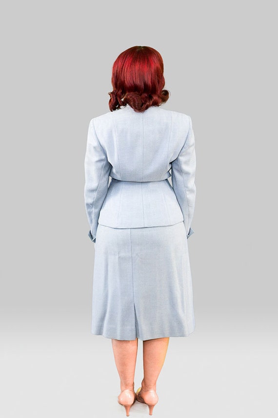 Vintage 1940s Skirt Suit / 40s Three Piece Suit /… - image 4