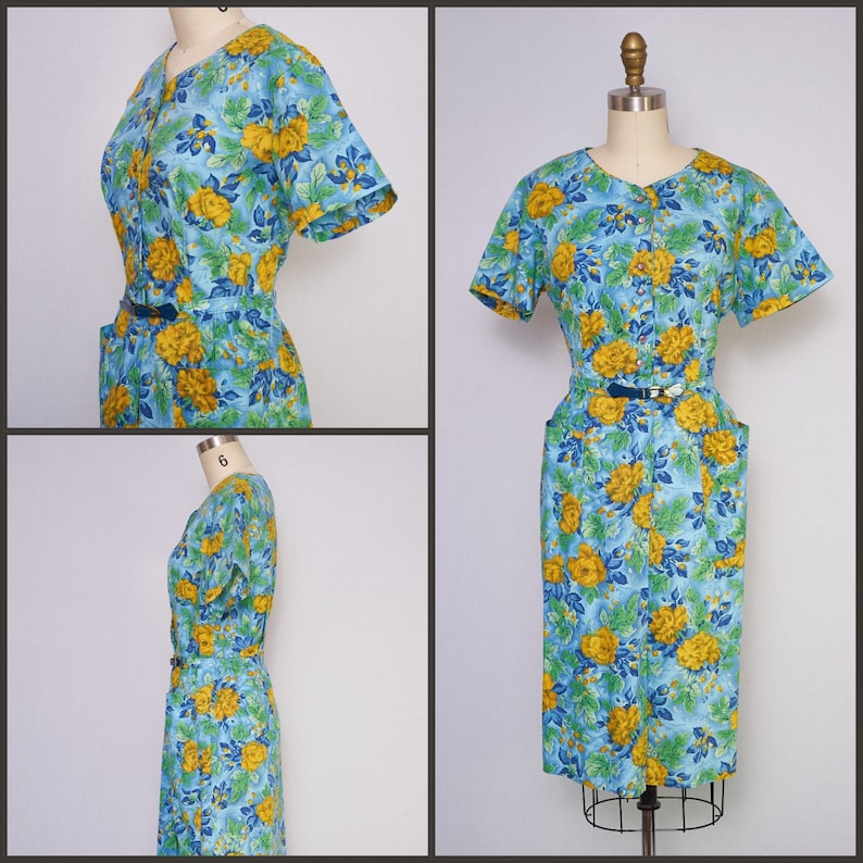 floral shirtwaist dress