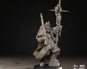 Hellbound Apostasy Heretic Priest | Unpainted Grimdark Crusade Minis