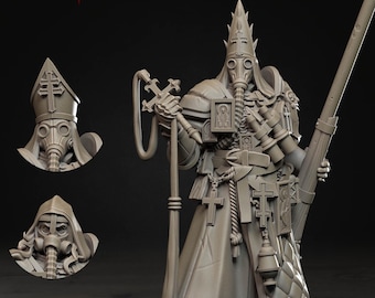 Bleeding Procession Castigator w/ Punt Gun | Unpainted Grimdark Crusade Minis