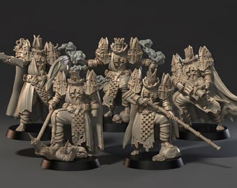 Crowned By Greed | trench warfare | Unpainted Grimdark Crusade Minis
