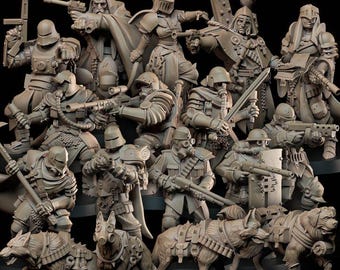 Ashen Armies Sanctified Legion Package Deal | Unpainted Grimdark Crusade Minis
