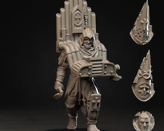 Bleeding Procession Pilgrim Musician | Unpainted Grimdark Crusade Minis