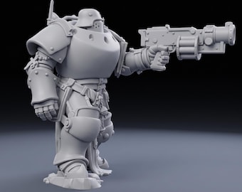 Heavy Mechanized Infantry |  Trench Warfare |  Unpainted Grimdark Crusade Minis