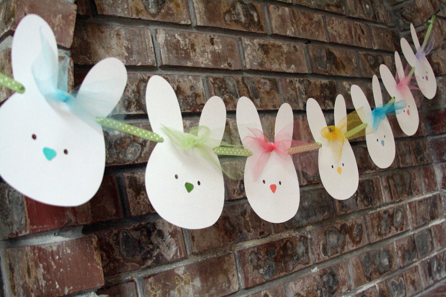 Easter Bunny Banner Easter Garland Nursery Room Decor Bunny Etsy